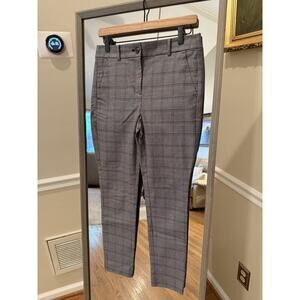 Loft Plaid High Waist Skinny Pants Petite Women's Size 4